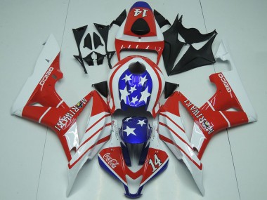 Carenados Moto Honda CBR600RR 2007-2008 - Blanco Rojo Azul Star Geico 14