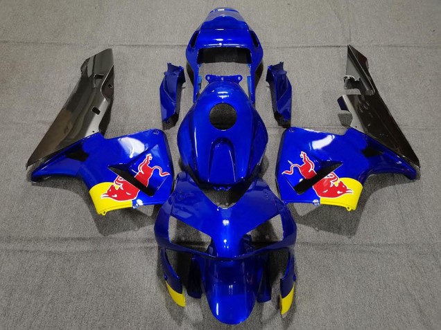 Carenados Moto Honda CBR600RR 2003-2004 - Azul Amarillo Negro Brillante Rojo Bull