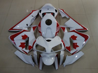 Carenados Moto Honda CBR600RR 2005-2006 - Blanco Rojo Canada