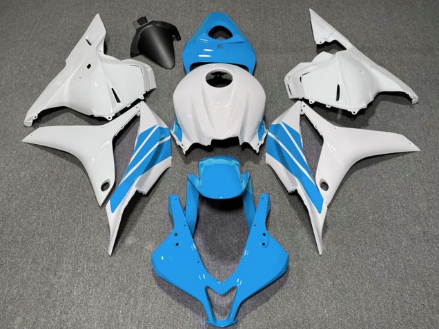 Carenados Moto Honda CBR600RR 2009-2012 - Blanco Azul Claro Raya
