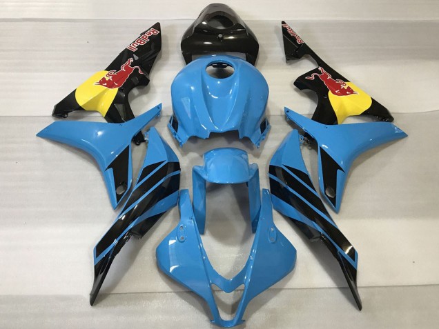 Carenados Moto Honda CBR600RR 2007-2008 - Azul Claro Amarillo Negro Brillante Rojo Bull