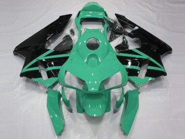 Carenados Moto Honda CBR600RR 2003-2004 - Verde Menta Negro Brillante