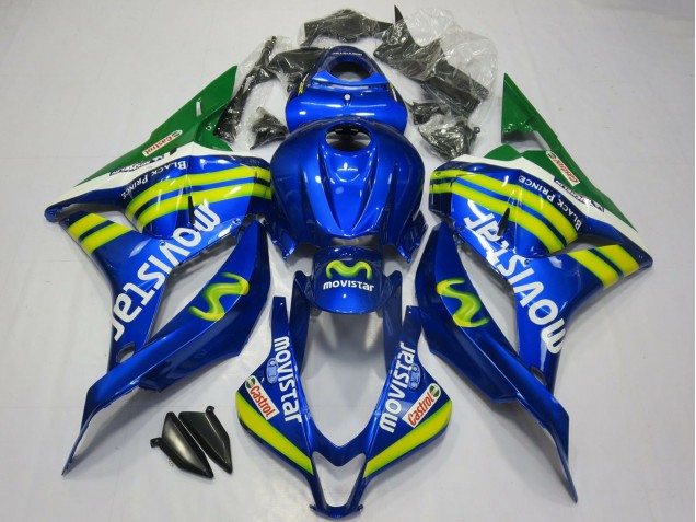 Carenados Moto Honda CBR600RR 2009-2012 - Azul Verde MoviStar