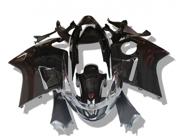 Carenados Moto Honda CBR1100XX Blackbird 1996-2007 - Negro Brillante Gris