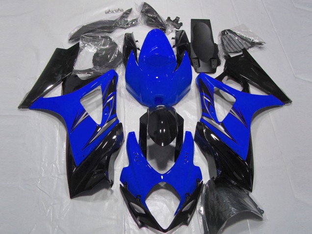 Carenado Moto Suzuki GSXR 1000 2007-2008 - Azul Negro Brillante