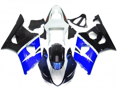 Carenados Moto Suzuki GSXR 1000 2003-2004 - Blanco Azul Negro Brillante