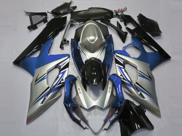 Carenados Moto Suzuki GSXR 1000 2005-2006 - Azul Plata Negro