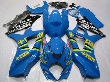 Carenado Moto Suzuki GSXR 1000 2007-2008 - Azul Oro Negro Rizla