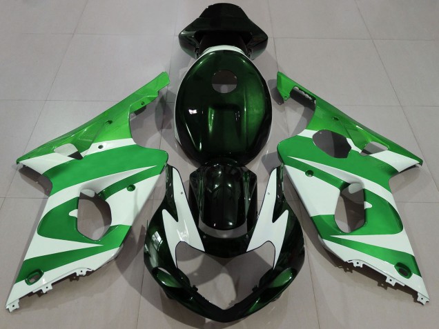 Carenados Moto Suzuki GSXR 1000 2000-2002 - Verde Blanco Negro