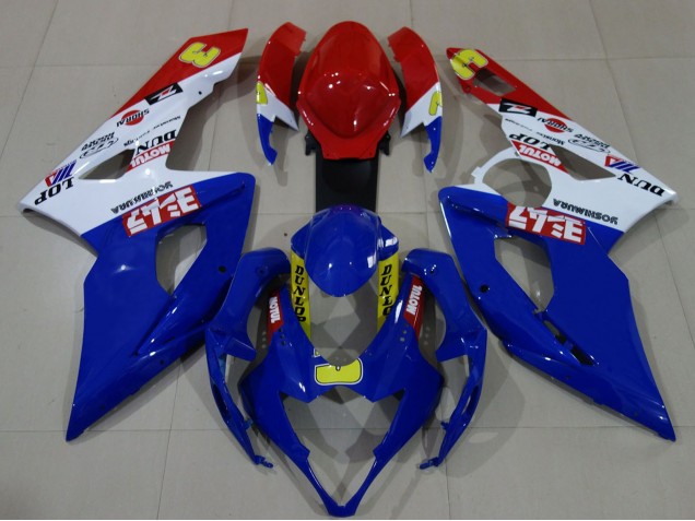 Carenados Moto Suzuki GSXR 1000 2005-2006 - Blanco Rojo Azul Amarillo