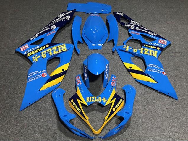 Carenados Moto Suzuki GSXR 1000 2005-2006 - Azul Amarillo Negro Rizla