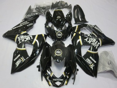 Carenados Moto Suzuki GSXR 1000 2009-2016 - Negro Brillante Lucky Strike