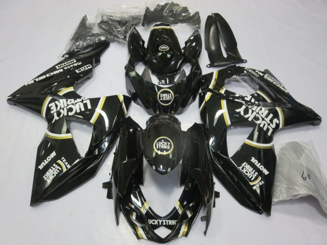 Carenados Moto Suzuki GSXR 1000 2009-2016 - Negro Brillante Lucky Strike