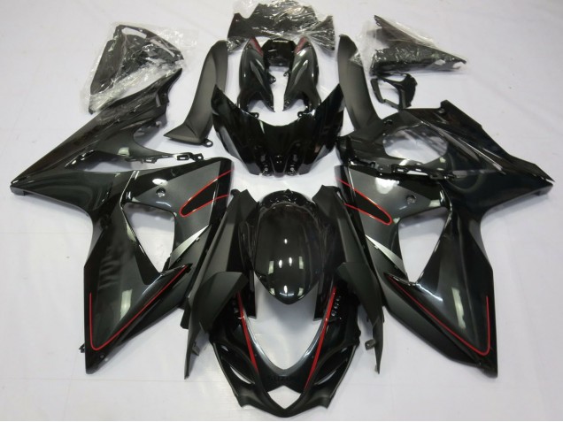 Carenados Moto Suzuki GSXR 1000 2009-2016 - Negro Brillante Rojo