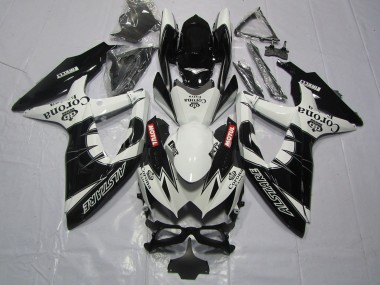 Carenado Moto Suzuki GSXR 600 / GSXR 750 2008-2010 - Blanco Negro Alstare Corona Motul
