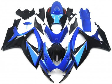 Carenados Moto Suzuki GSXR 600 / GSXR 750 2006-2007 - Azul Negro Rojo Raya