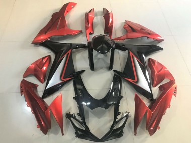 Carenados Moto Suzuki GSXR 600 / GSXR 750 2011-2024 - Naranja Plata Negro Brillante