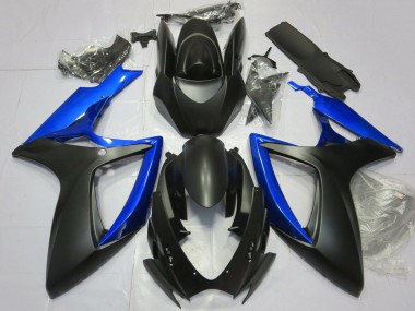 Carenado Moto Suzuki GSXR 600 / GSXR 750 2006-2007 - Azul Negro Mate