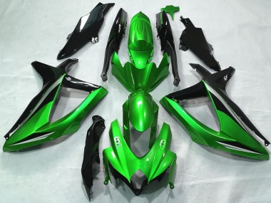 Carenados Moto Suzuki GSXR 600 / GSXR 750 2008-2010 - Verde Plata Negro Brillante