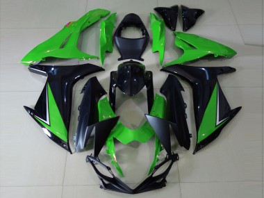 Carenados Moto Suzuki GSXR 600 / GSXR 750 2011-2024 - Verde Negro Brillante Negro Mate