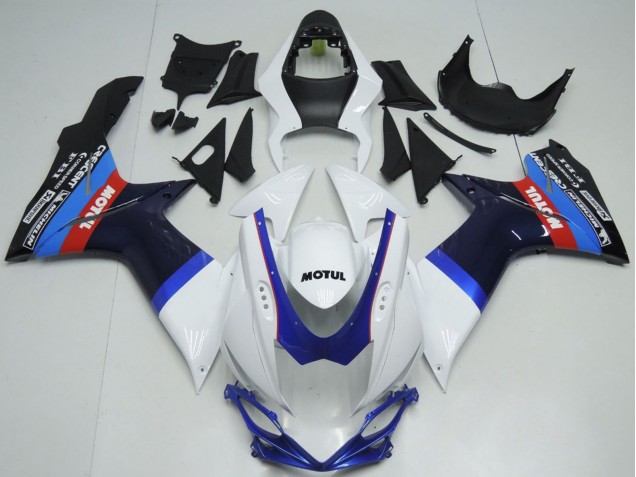 Carenados Moto Suzuki GSXR 600 / GSXR 750 2011-2024 - Blanco Azul Negro Rojo Motul