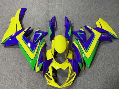 Carenados Moto Suzuki GSXR 600 / GSXR 750 2011-2024 - Azul Amarillo Verde