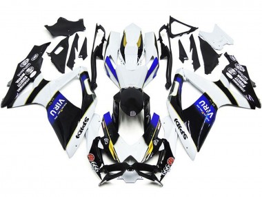 Carenados Moto Suzuki GSXR 600 / GSXR 750 2008-2010 - Blanco Azul Amarillo Negro Viru
