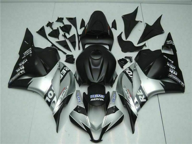 Carenados Moto Honda CBR600RR 2009-2012 - Plata Negro Mate Repsol