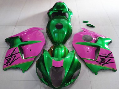 Carenados Moto Suzuki GSXR 1300 1996-2007 - Verde Brillante Rosa