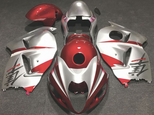 Carenados Moto Suzuki GSXR 1300 1996-2007 - Rojo Brillante Plata