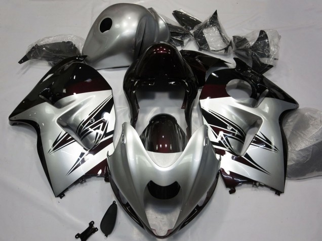 Carenados Moto Suzuki GSXR 1300 1996-2007 - Plata Rojo Oscuro