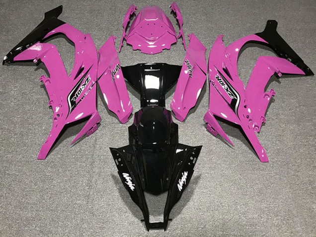 Carenados Moto Kawasaki ZX10R 2011-2015 - Rosa Negro Brillante