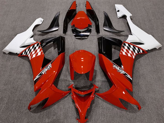 Carenados Moto Kawasaki ZX10R 2008-2010 - Blanco Rojo Negro