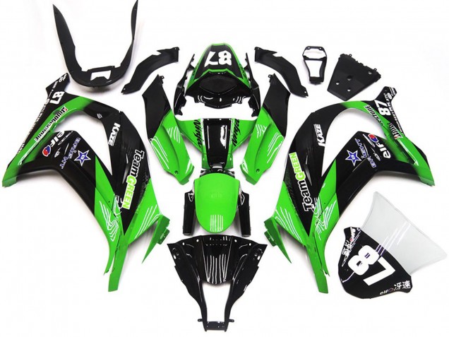 Carenados Moto Kawasaki ZX10R 2016-2020 - Verde Negro Brillante Team Verde Star 87