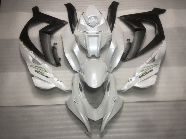 Carenados Moto Kawasaki ZX10R 2016-2020 - Blanco Perla Negro Verde