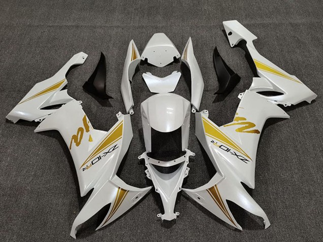 Carenados Moto Kawasaki ZX10R 2008-2010 - Blanco Perla Oro