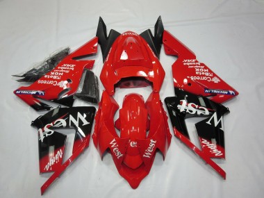 Carenados Moto Kawasaki ZX10R 2004-2005 - Rojo West