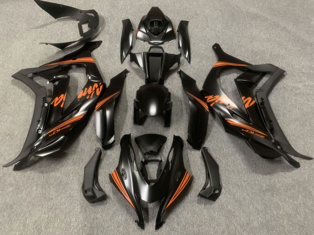Carenados Moto Kawasaki ZX10R 2016-2020 - Negro Mate Naranja Ninja