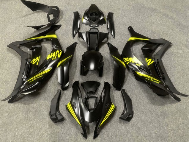 Carenados Moto Kawasaki ZX10R 2016-2020 - Negro Mate Amarillo Ninja