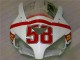 Carenados Moto Honda CBR1000RR 2004-2005 - Blanco Rojo Amarillo San Carlo 58