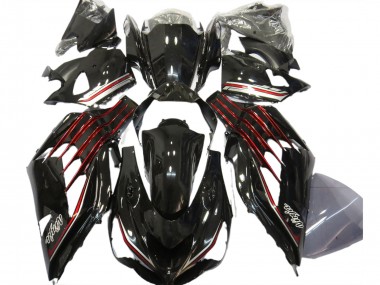 Carenados Moto Kawasaki ZX14R 2012-2024 - Negro Brillante Rojo