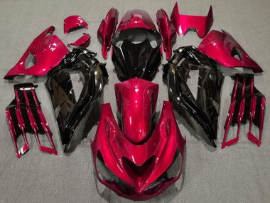 Carenados Moto Kawasaki ZX14R 2012-2024 - Rojo Negro Brillante