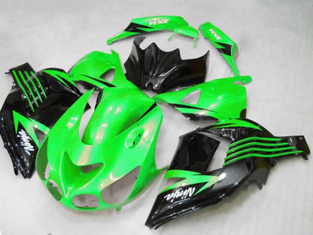 Carenados Moto Kawasaki ZX14R 2012-2024 - Verde Negro Brillante Blanco Ninja