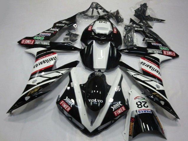 Carenados Moto Yamaha R1 2004-2006 - Blanco Negro Volvo Fimer Yamalube Sterilgarda 28