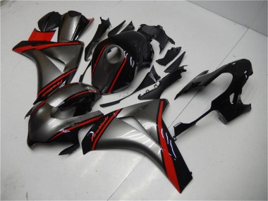 Carenado Moto Honda CBR1000RR 2008-2011 - Gris Rojo Negro Brillante