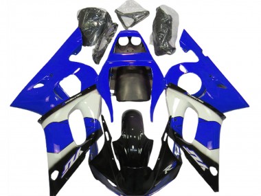 Carenados Moto Yamaha R6 1998-2002 - Azul Blanco Negro Brillante