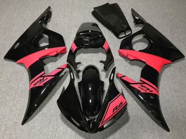 Carenados Moto Yamaha R6 2003-2004 - Negro Brillante Rosa