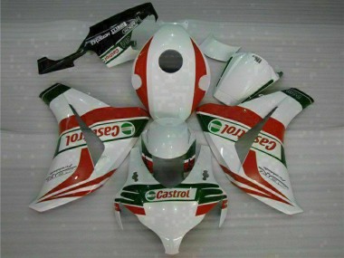 Carenados Moto Honda CBR1000RR 2008-2011 - Blanco Rojo Verde Castrol