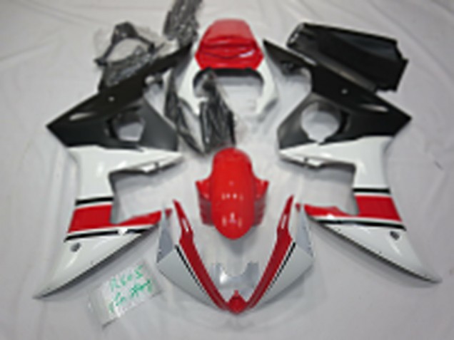 Carenados Moto Yamaha R6 2005 - Blanco Rojo Negro