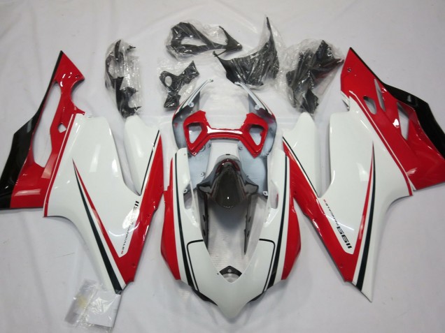 Carenado Moto Ducati 1199 2011-2014 - Blanco Rojo Negro Verde